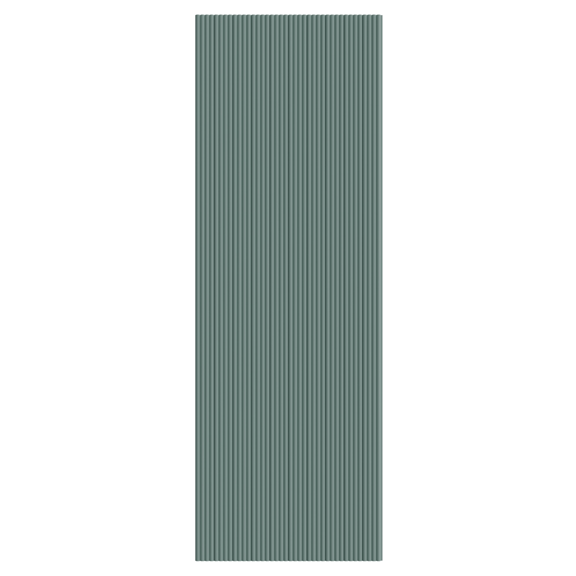 Panou riflaj decorativ, 280 cm x 10 cm, MDF, Turcoaz