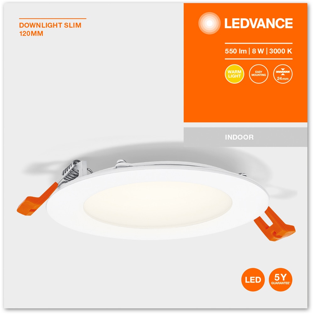 Spot LED LEDVANCE 4058075573079, 8W, 3000K, alb