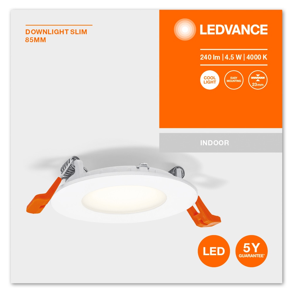 Dl Slim 85Mm 4.5W 4000K Ledv