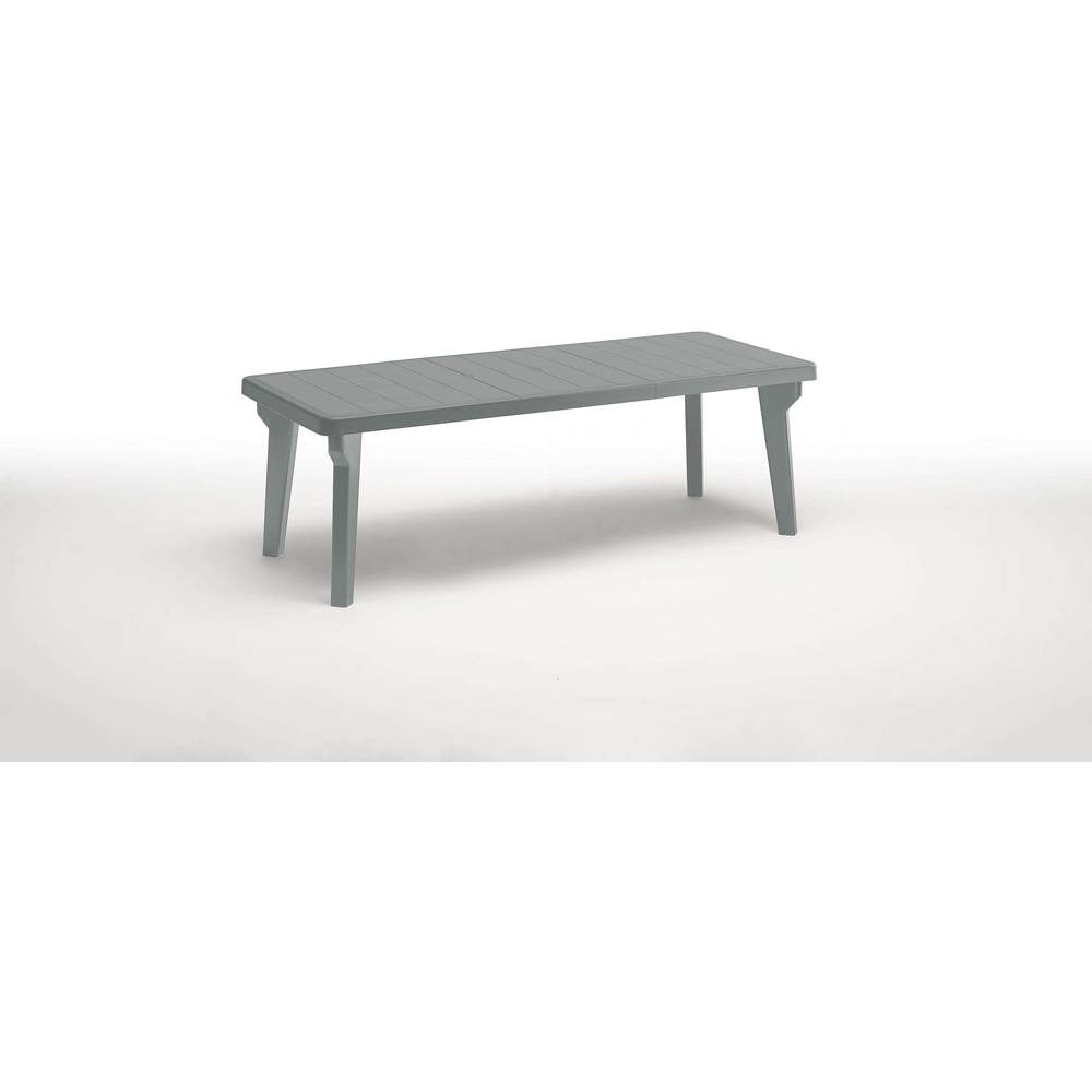 Masa terasa Bica, plastic, 160-220 x 90 cm, gri