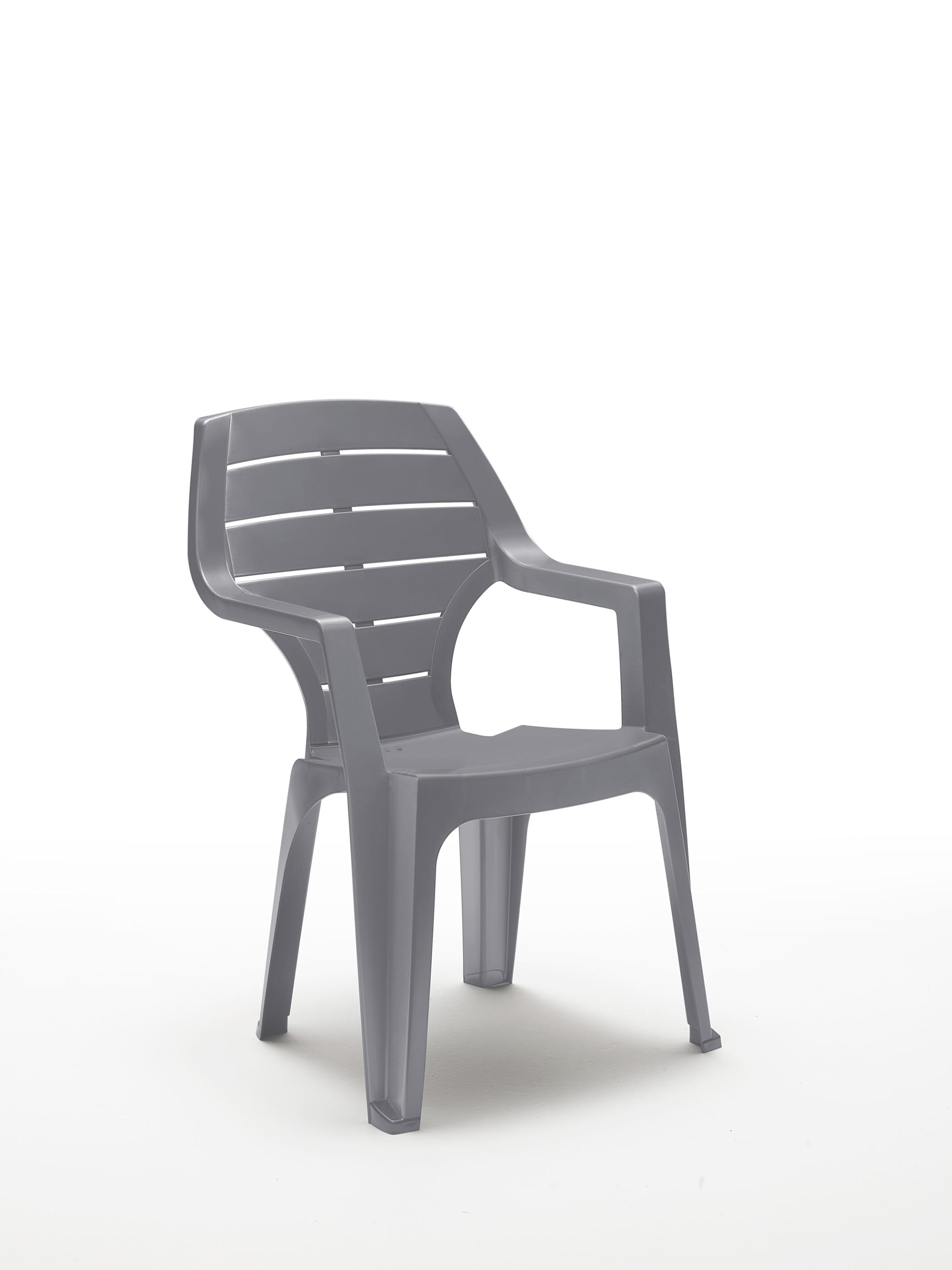 Scaun gradina, gri, 61 x 58 x 88 cm, Marne