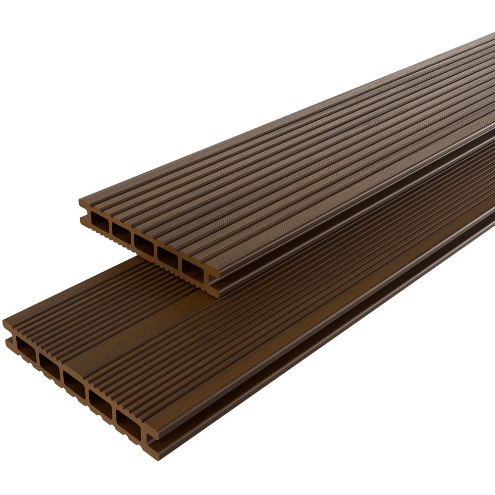 Placa KLIKSTROM WPC terasa, 220x14.5 cm, grosime 2.1 cm, maro inchis