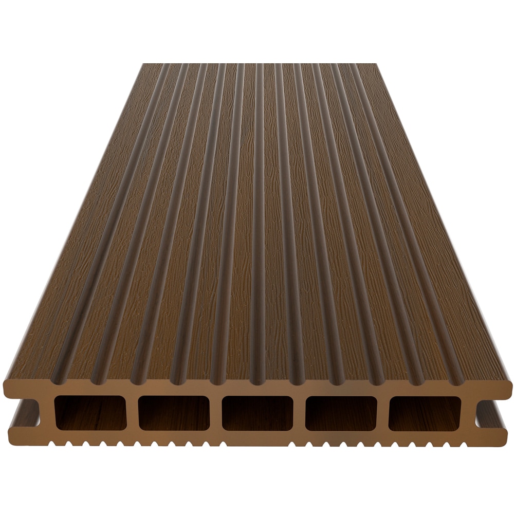 Placa KLIKSTROM WPC terasa, 220x14.5 cm, grosime 2.1 cm, maro inchis