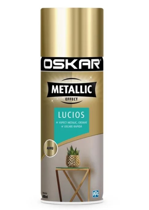Oskar Metal. Ef. Lucios Auriu 400Ml