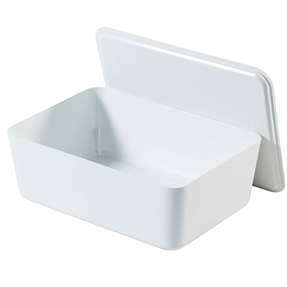 Cutie cu capac 28 x 16 x 8 cm, 2.8l, plastic, alb