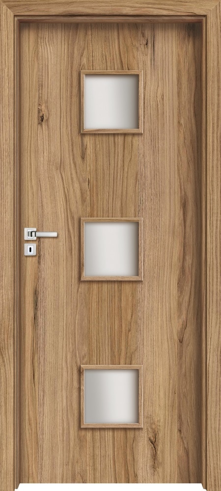 Usa interior cu geam, autumn, dreapta, MDF, 206,3 x 77,6 Cm, toc inclus  Salerno