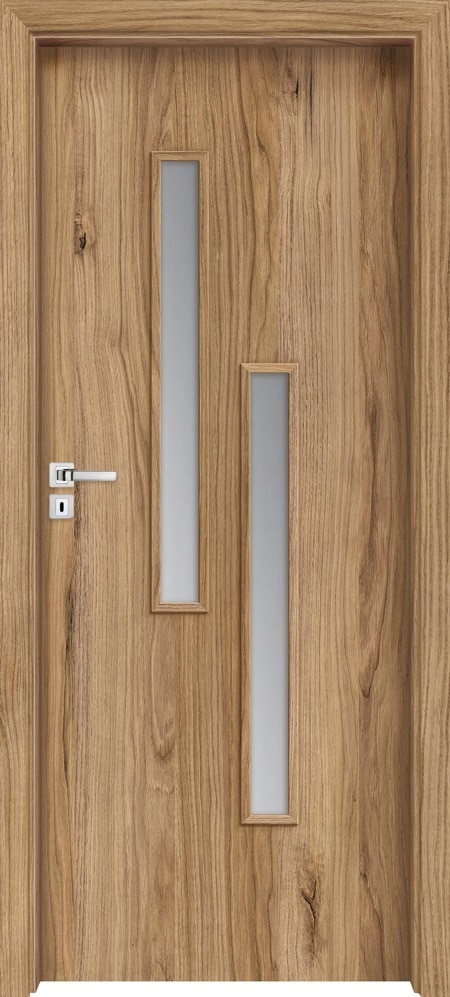 Usa interior cu geam, autumn, dreapta, MDF, 206,3 x 67,6 Cm, toc inclus • Strada