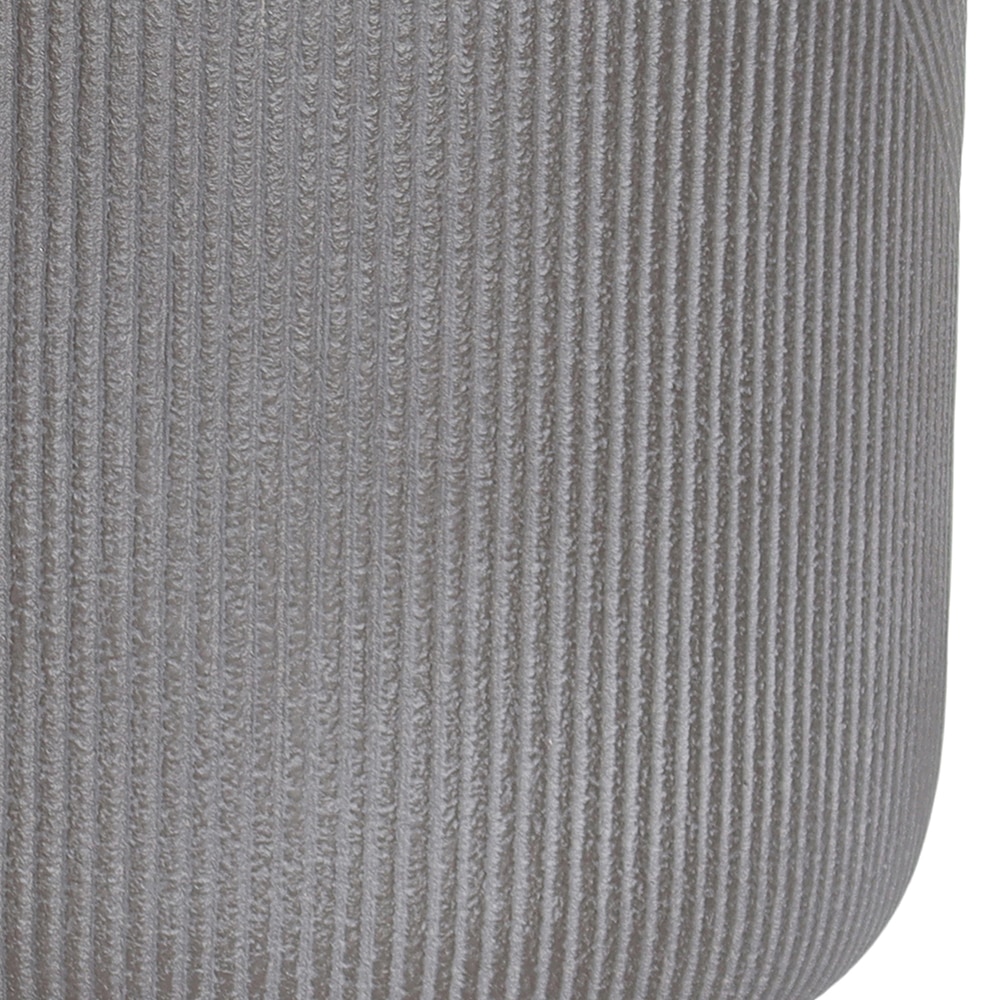 Ghiveci flori VERVE, lut, D 30 cm, gri