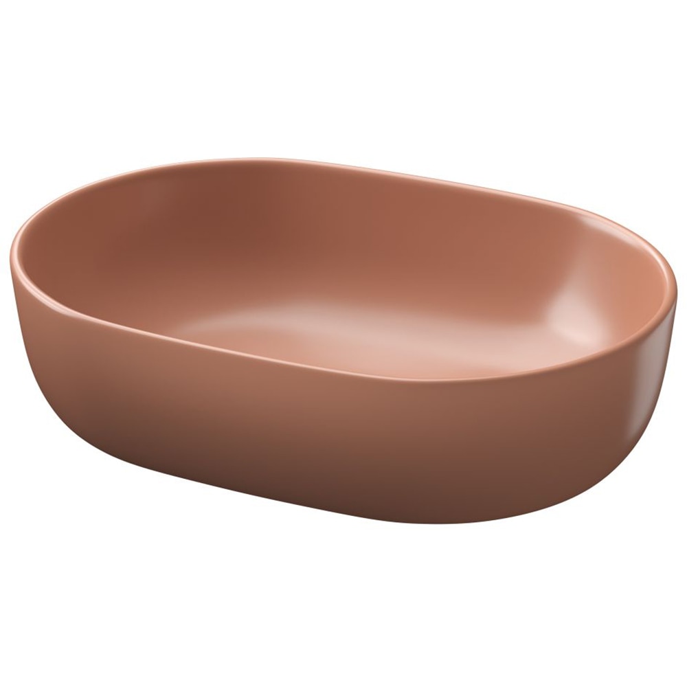 Lavoar pe blat CERSANIT Moduo K116-131, ceramica, 50 x 35.5 x 15 cm, caramiziu