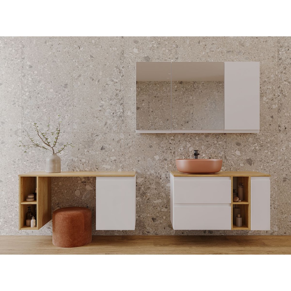 Lavoar pe blat CERSANIT Moduo K116-131, ceramica, 50 x 35.5 x 15 cm, caramiziu