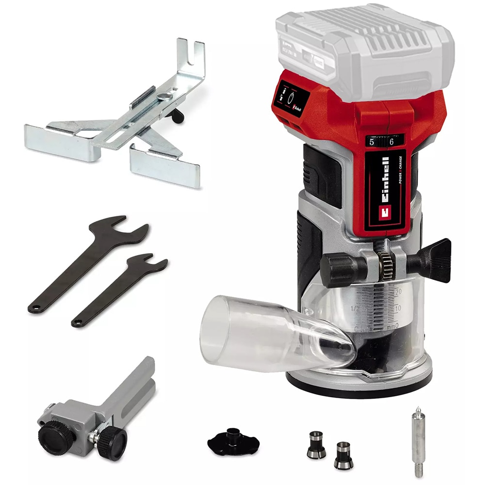 Freza electrica EINHELL TP-ET 18/1 BL-Solo, 18 V, motor brushless, latime de lucru 30 cm, adancime pana la 20 cm, fara acumulator si fara incarcator