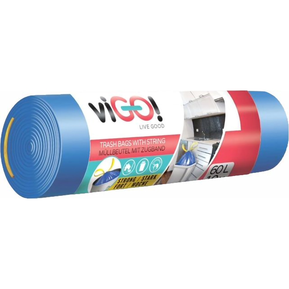 Saci menajeri VIGO Standard, 10 bucati, 60 l, albastru