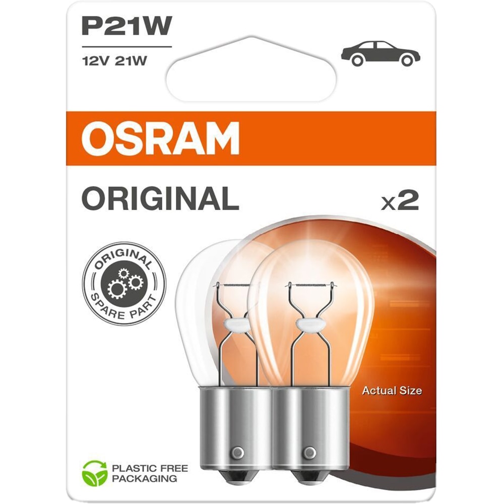 Bec semnalizator OSRAM, 12 V, 21 W, PY21W, soclu BAU15S, galben