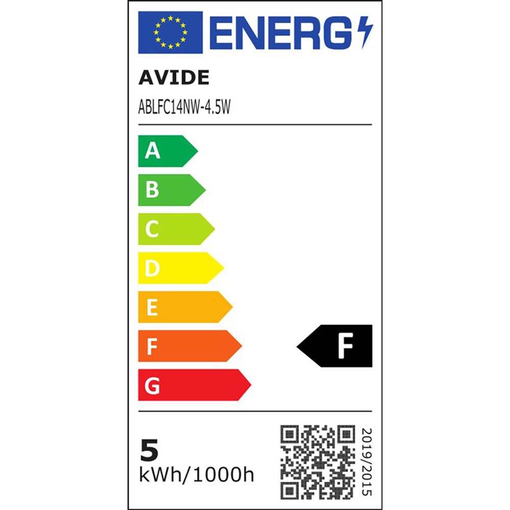 Bec LED AVIDE, E14, 4.5W, 470lm, lumina neutra
