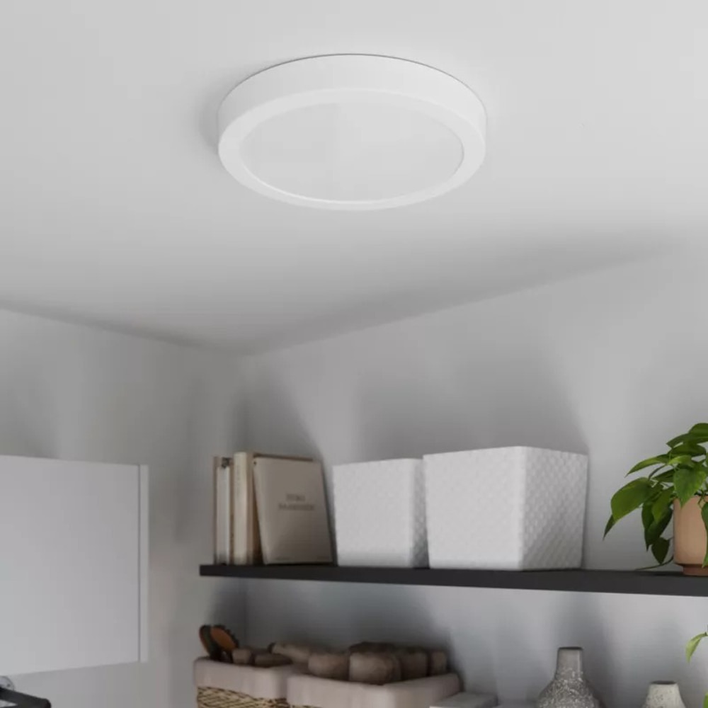 Plafoniera LED AiUS GoodHome, rotunda, 30 cm, alb