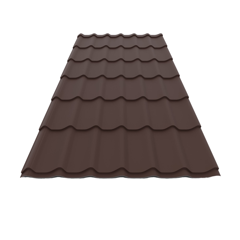 Tigla metalica, maro, RAL 8017, mat, 0.4 mm x 120 x 220 cm,