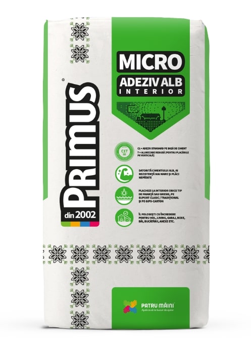 Adeziv interior, alb, 25 Kg  Primus