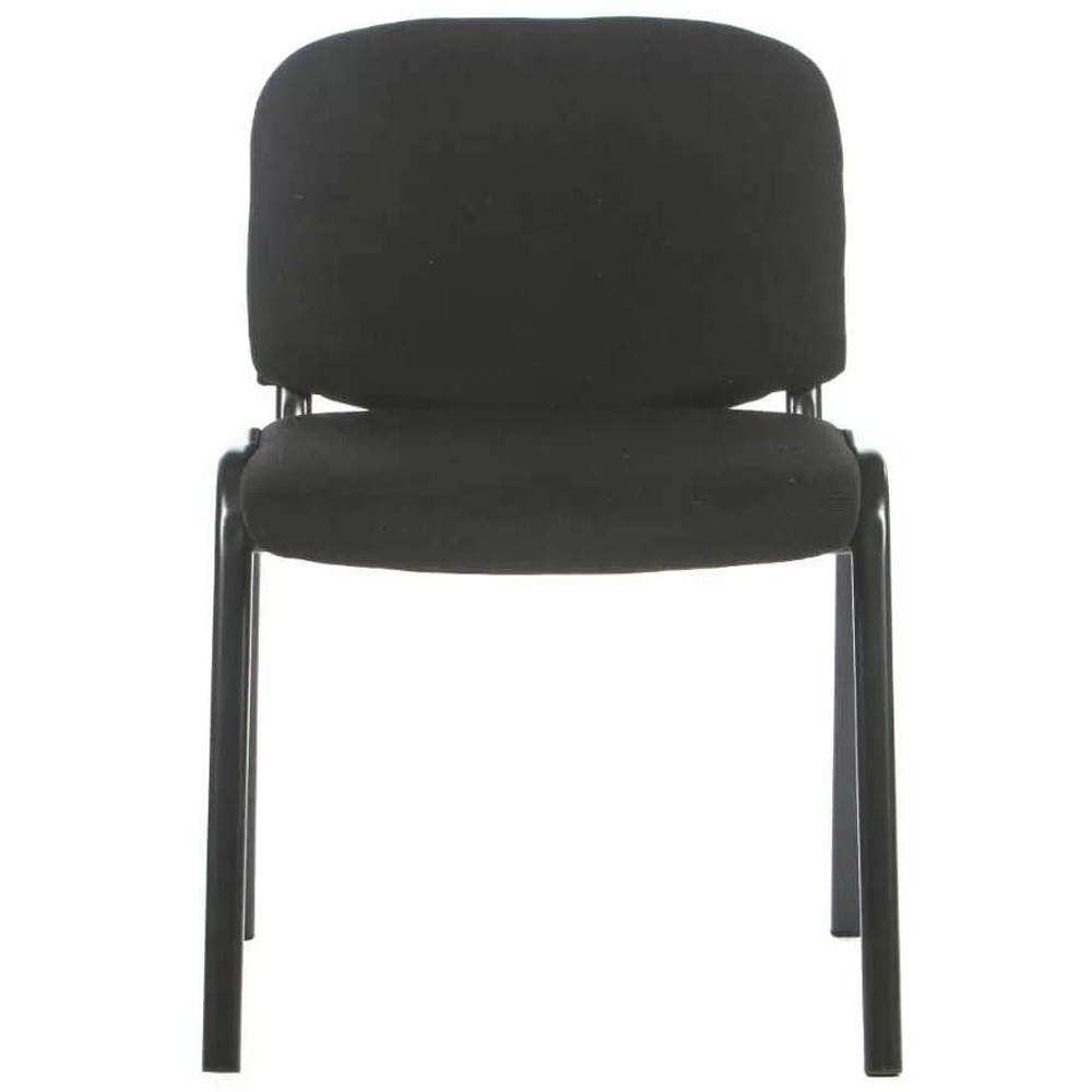 Scaun birou vizitator, textil, 53 x 40 x 76 cm, negru