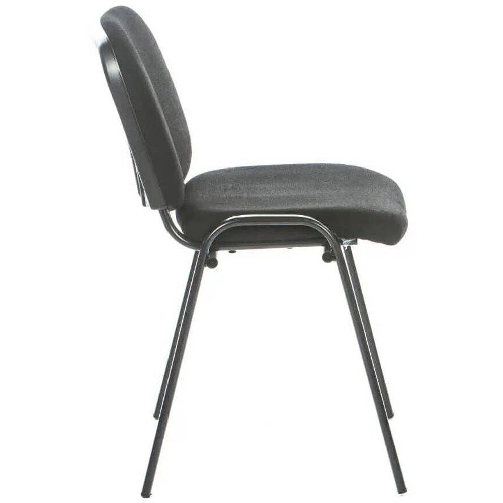 Scaun birou vizitator, textil, 53 x 40 x 76 cm, negru