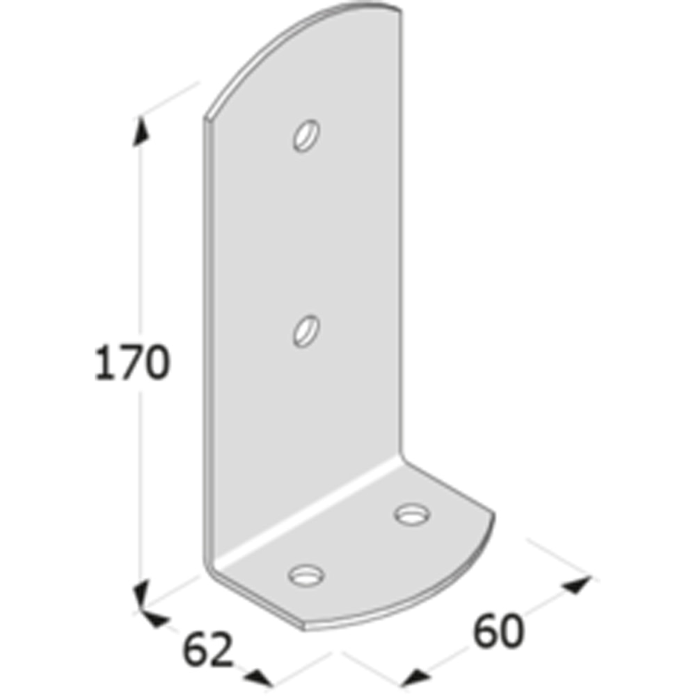 Vinclu imbinare DMX 4938060, otel, 60 x 170 x 2mm