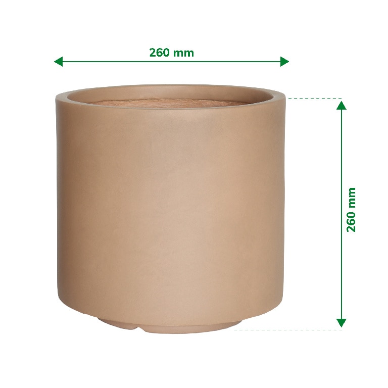 Ghiveci din Fibra de lut, Bronz, 26 cm Verve