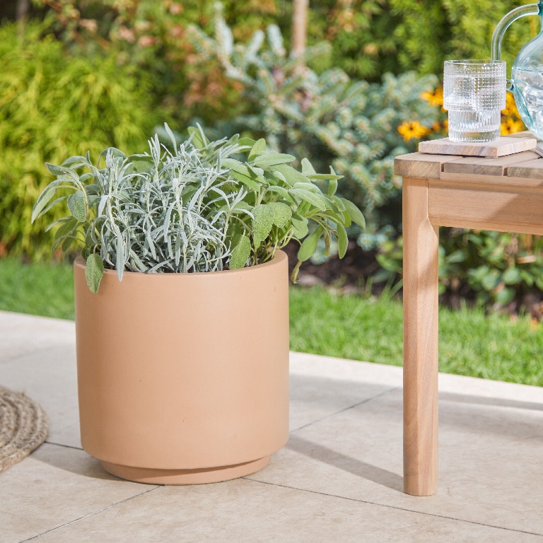 Ghiveci din Fibra de lut, Bronz, 26 cm Verve