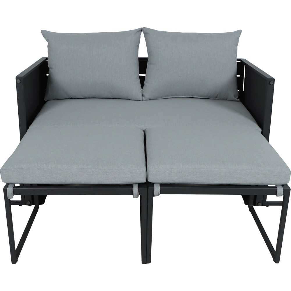 Set mobilier gradina INCA, 3 piese, modular, gri