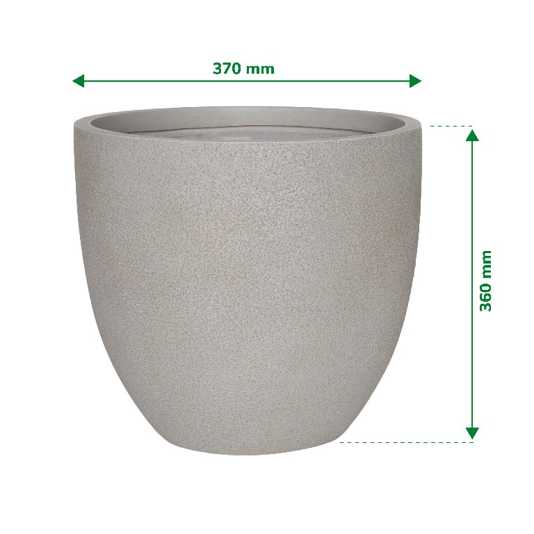 Ghiveci din Fibra de lut, Natur, 37 cm Verve