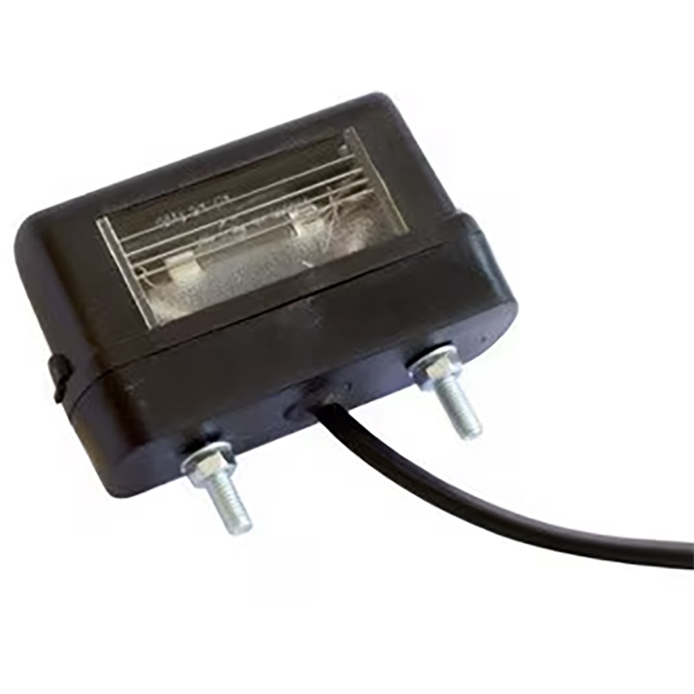 Lampa numar remorca, 12V, negru