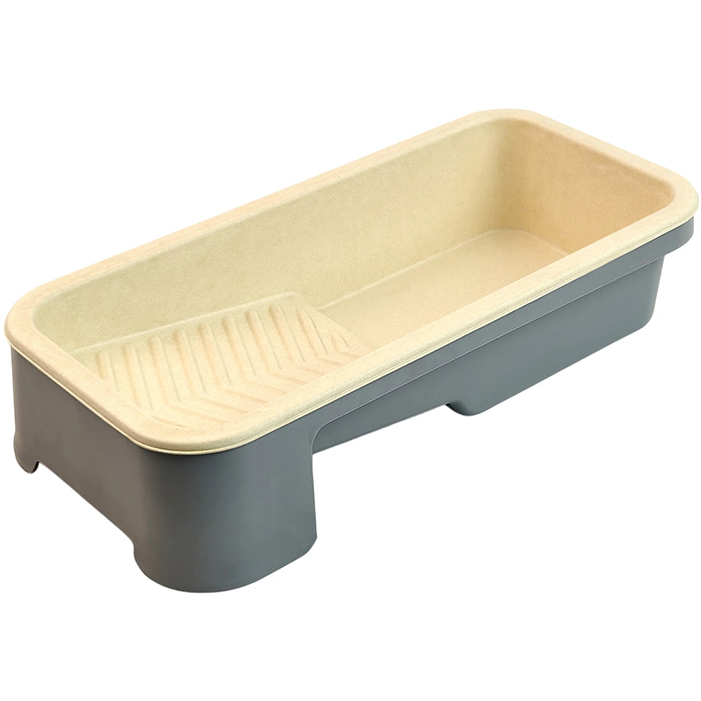 Captuseala pentru tava de vopsea GOODHOME, 34 x 7 x 10 cm, trestie de zahar, crem