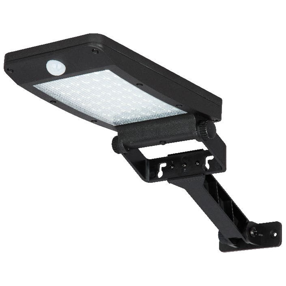 Proiector LED cu panou solar Barm, 350lm, IP44, negru