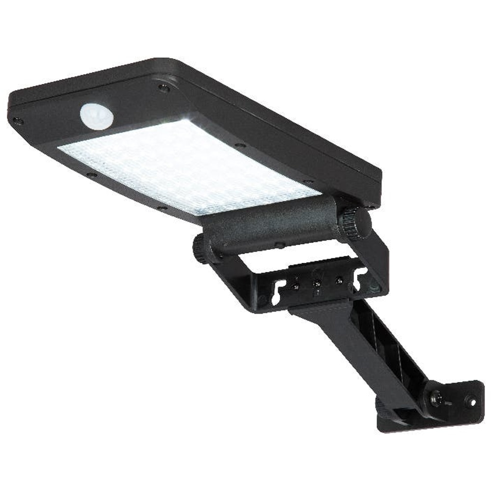Proiector LED cu panou solar Barm, 350lm, IP44, negru