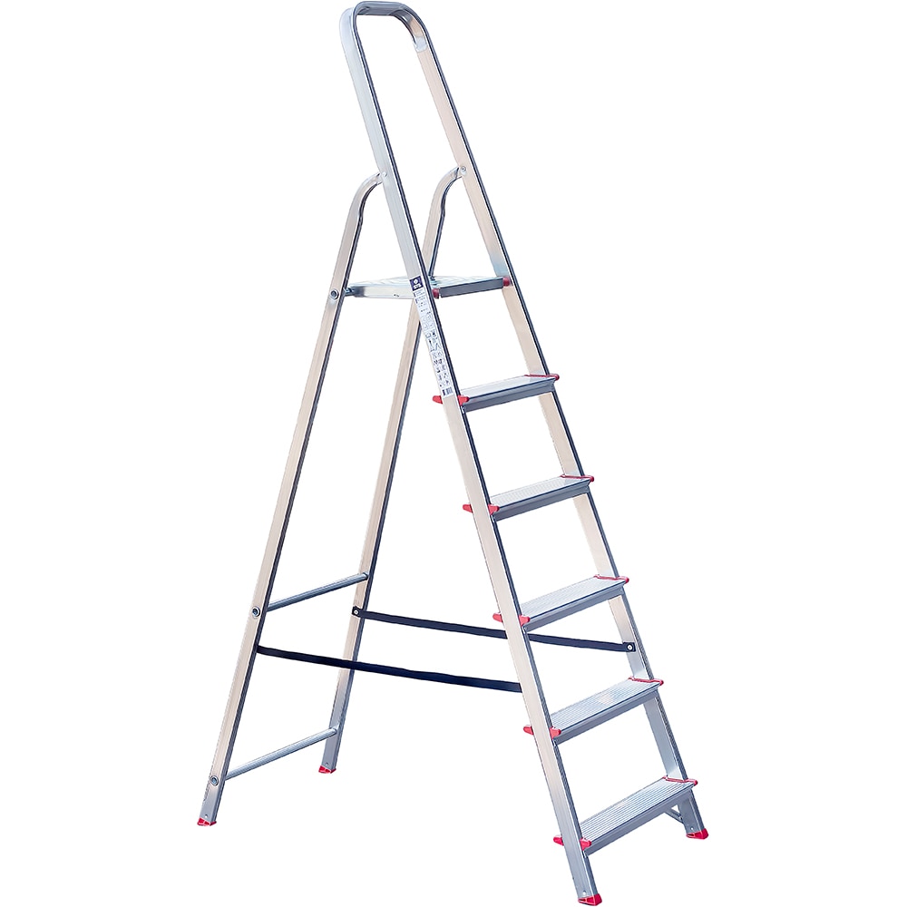 Scara pliabila STS, 6 trepte, 3.5m, aluminiu