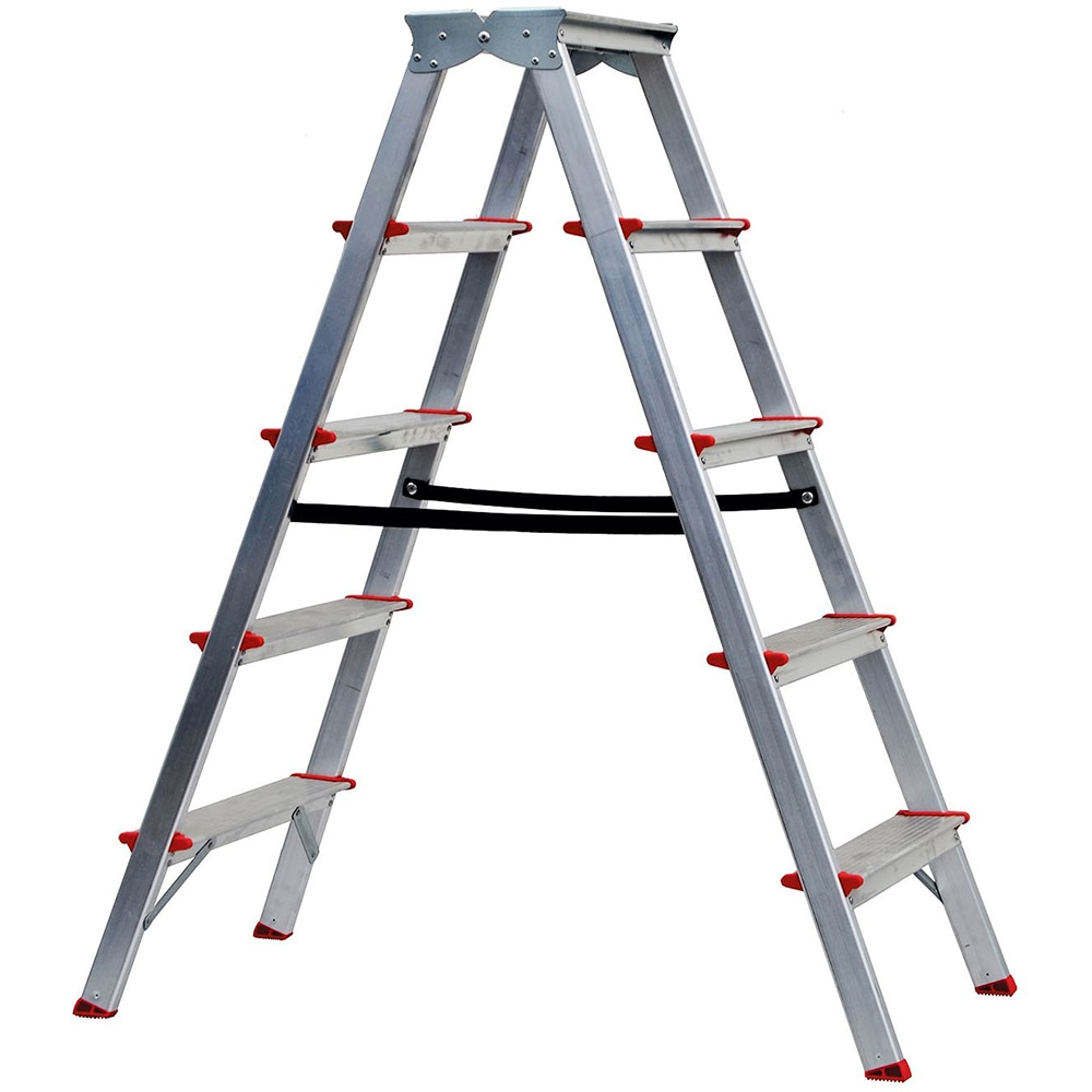 Scara pliabila STS, 5 trepte, 3.5m, aluminiu