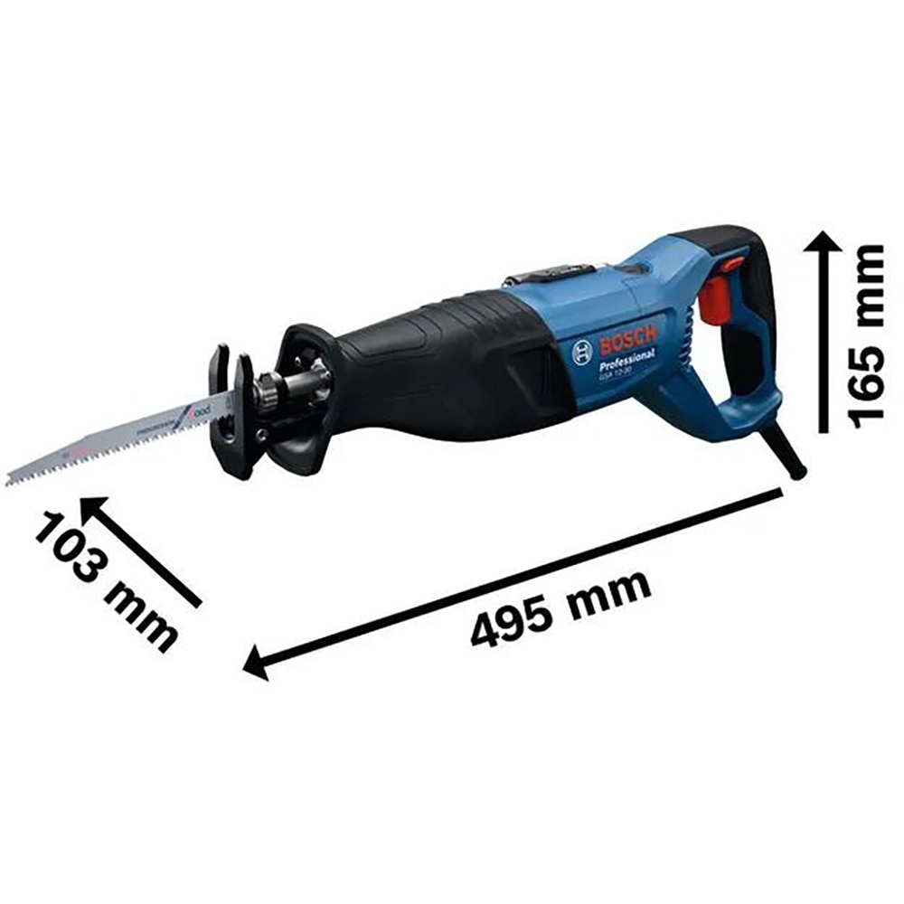 Fierastrau sabie BOSCH Professional GSA 12-30, 1250W, 3300 curse/min, 220 mm
