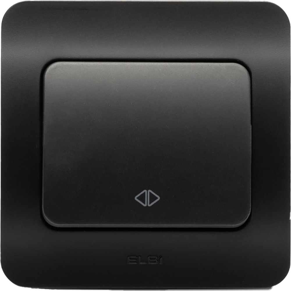 Intrerupator cruce ELBI Jazz, incastrat, 10A, IP20, negru