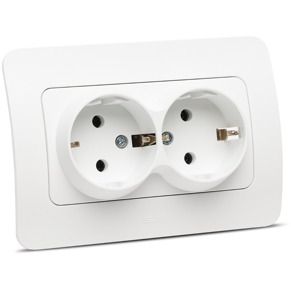 Priza electrica ELBI EL0072890, IP20, 16A, 220-240 V, alb