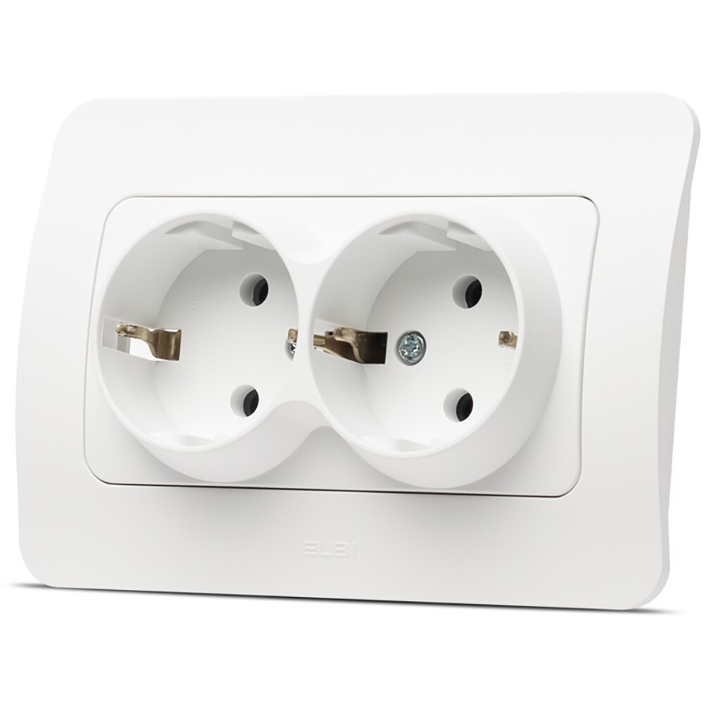 Priza electrica ELBI EL0072890, IP20, 16A, 220-240 V, alb