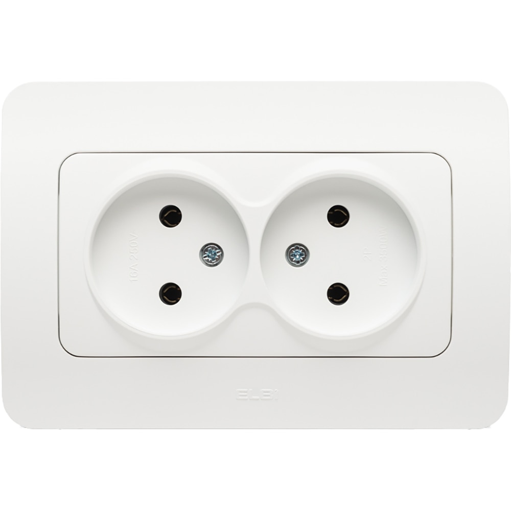 Priza electrica ELBI EL0072891, IP20, 16A, 220-240 V, alb