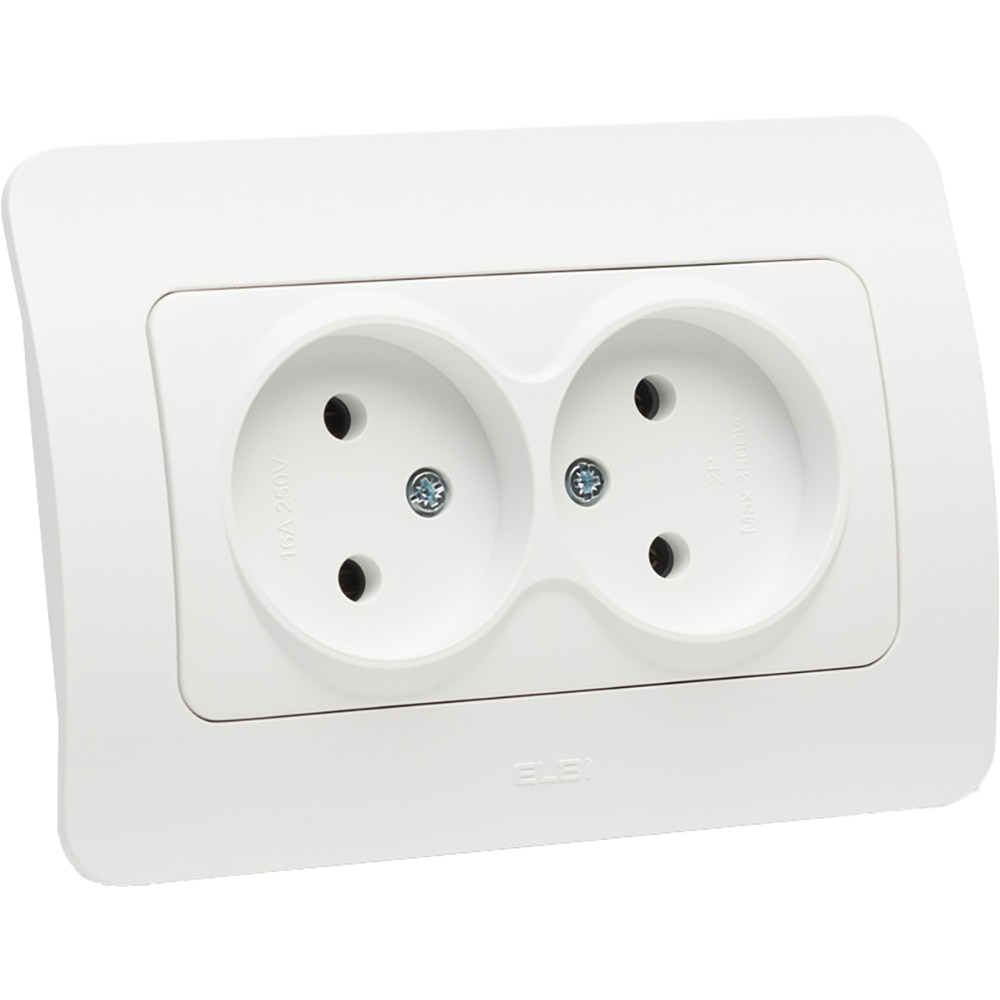 Priza electrica ELBI EL0072891, IP20, 16A, 220-240 V, alb