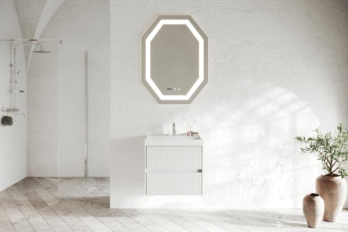 Set masca si lavoar Savinidue Portofino, suspendat, 60 x 40 x 55 cm, alb