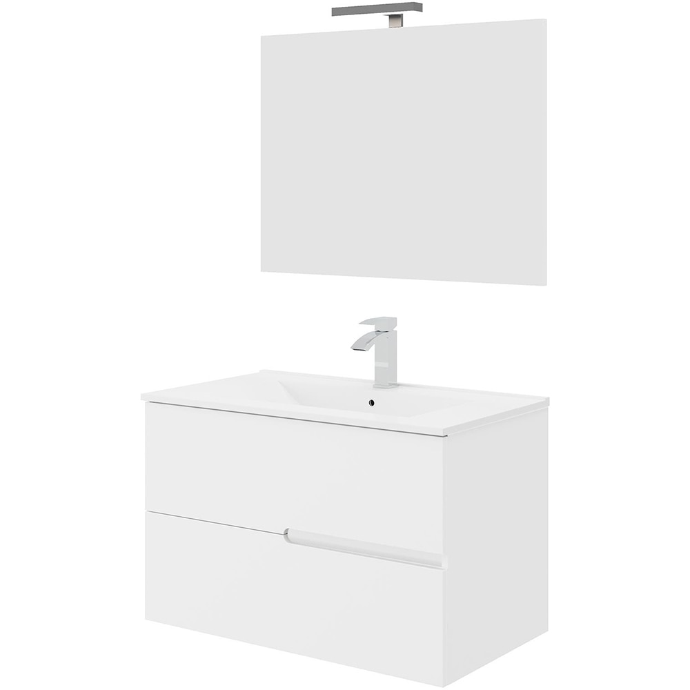 Set mobilier baie Eva, 86 x 51 x 67 cm, alb