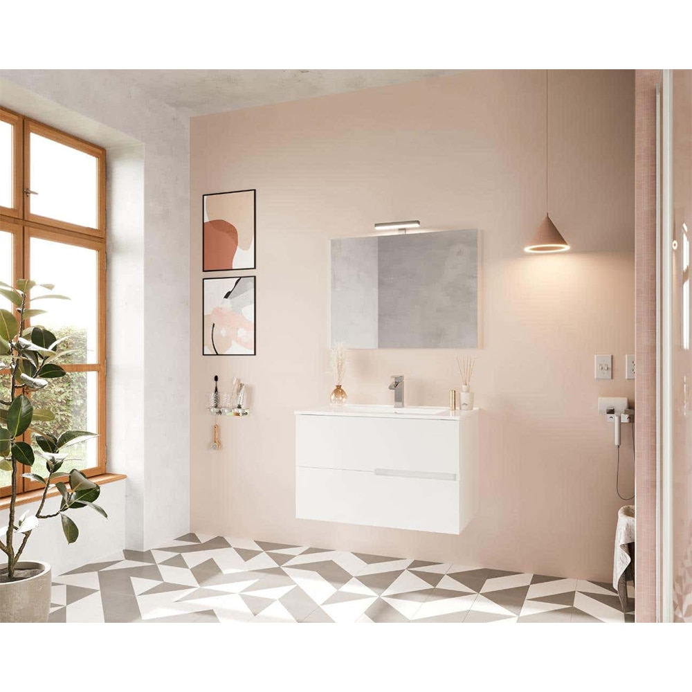 Set mobilier baie Eva, 86 x 51 x 67 cm, alb