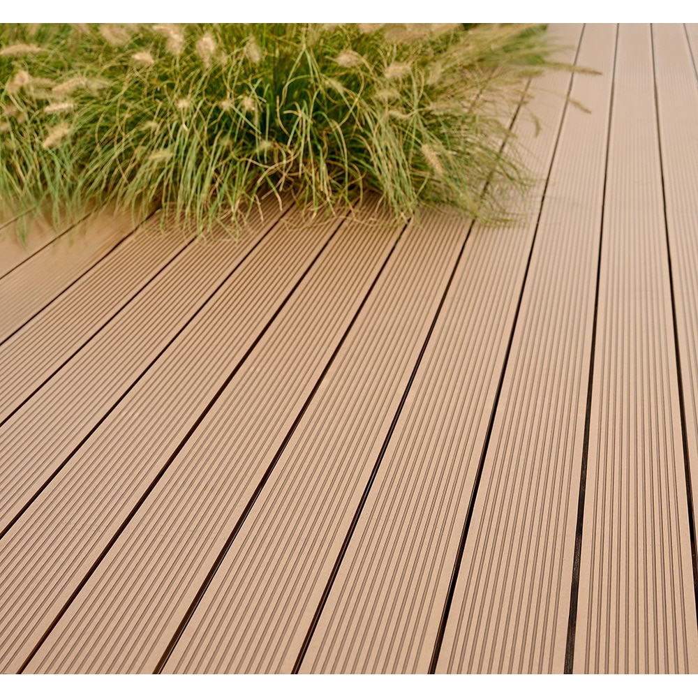 Placa pentru terasa KLIKSTROM Neva, 220 x 14.5 x 2.1 cm, lemn, maro