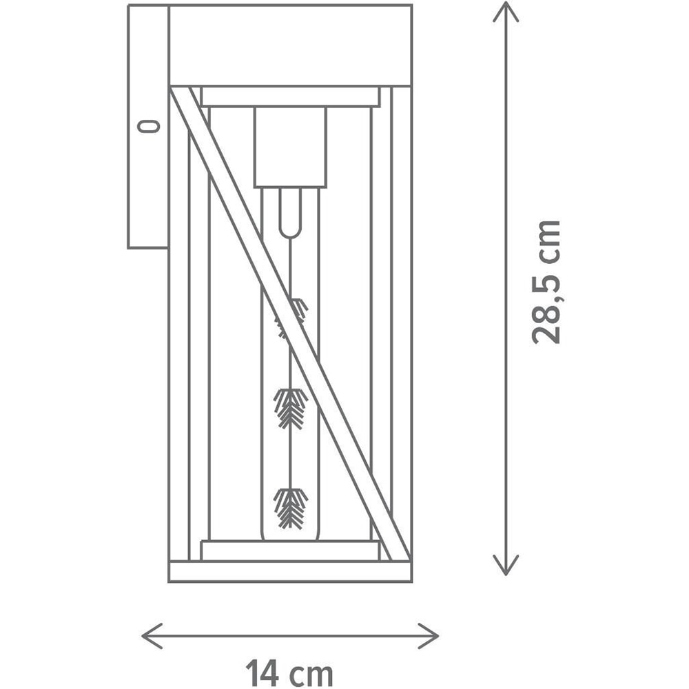 Aplica de exterior KLAUSEN Helena 3 KL133009, 15W, E27, Negru