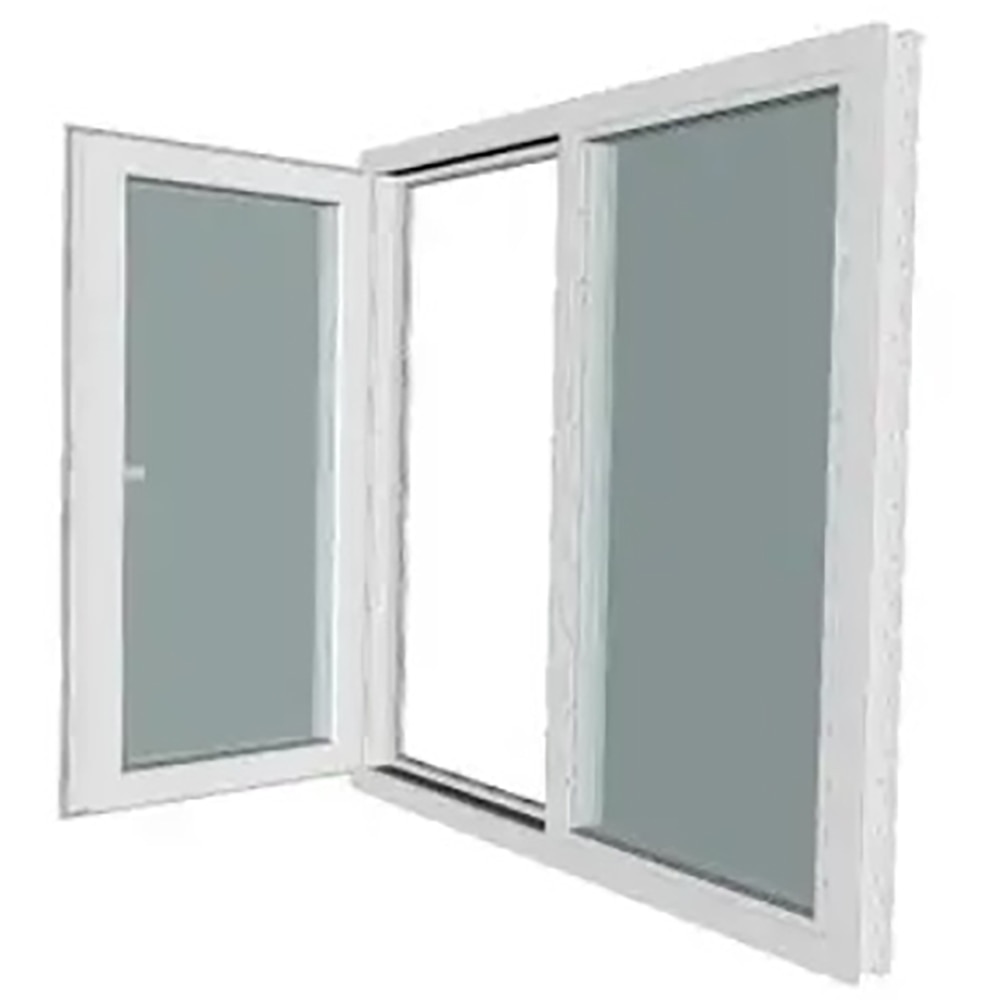 Fereastra termopan PVC, Alb,  camere, 116 x 116 cm, Stanga, Simpla deschidere