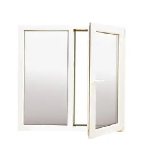 Fereastra termopan PVC, Alb, camere, 116 x 116 cm, Dreapta, Simpla deschidere