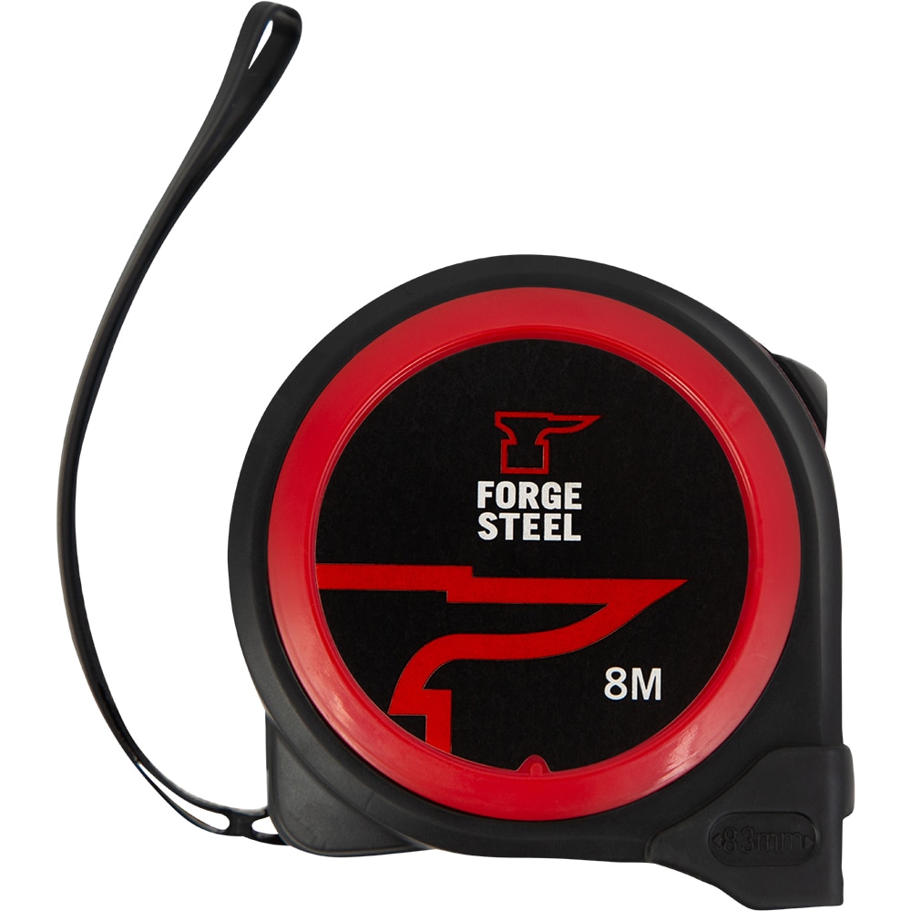 Ruleta FORGE STEEL MS43, 8m, otel, negru