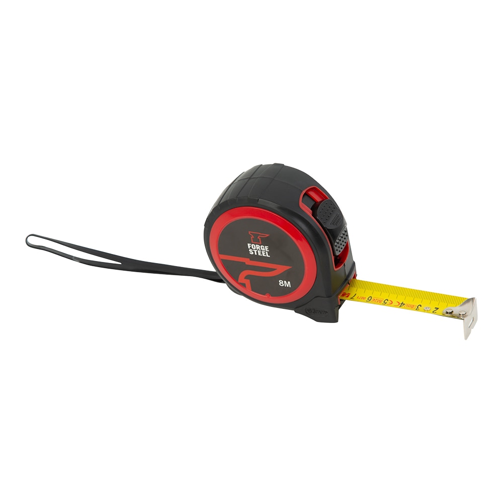 Ruleta FORGE STEEL MS43, 8m, otel, negru