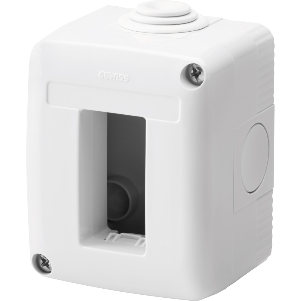 Doza aparataj GEWISS GW27001DY, aparenta, 1 modul, gri